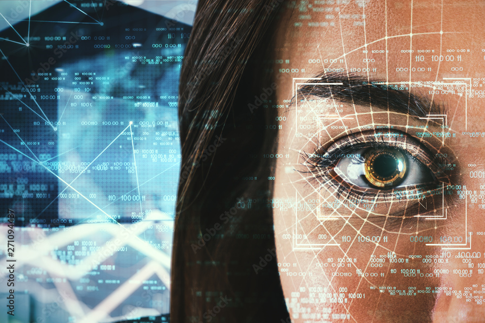 Poster access and biometrics concept