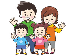 仲良し親子　春