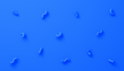 Abstract 3d render of composition with random shapes, modern background design