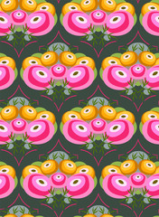 seamless pattern vector naive childish formal composition design primitive