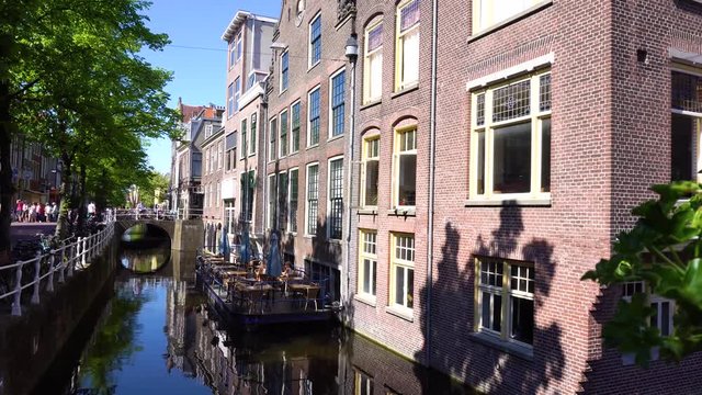 Delft old town in Holland