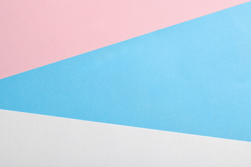 Colorful paper sheets as background, top view