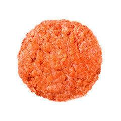 roasted hamburger isolated on white background