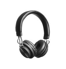 Fototapeta na wymiar Stylish headphones with pads on white background