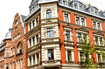 Historic residential building in Goethe city Weimar, Germany