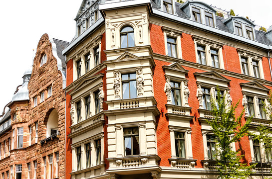 Historic residential building in Goethe city Weimar, Germany © ines39