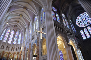 Nef gothique de la cathédrale de Chartres