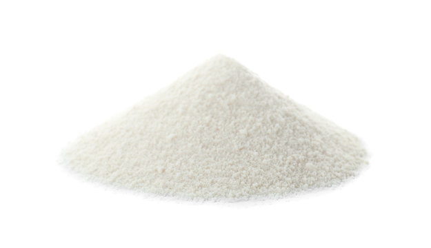 Pile Of Protein Powder On White Background