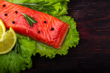 salmon isolated