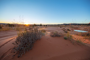 Utah desert sunrise
