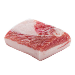 bacon isolated on white background