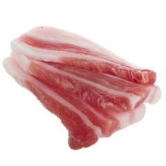 bacon isolated on white background