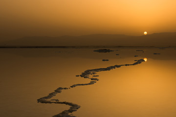 Sunrise at the Dead Sea