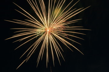 fireworks in the night sky