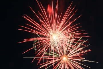 Fototapeta premium fireworks in the night sky