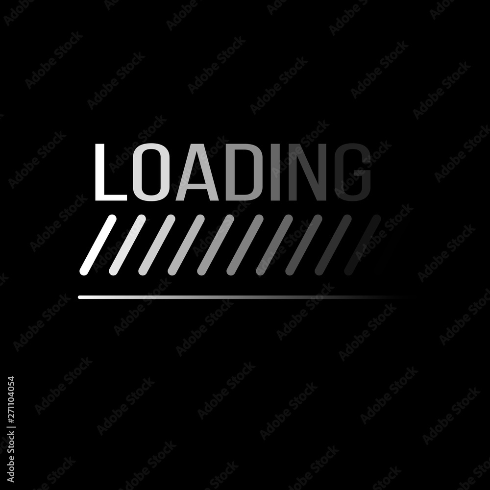 Poster load icon vector. system update. loading vector. loading bar icon. vector illustration.