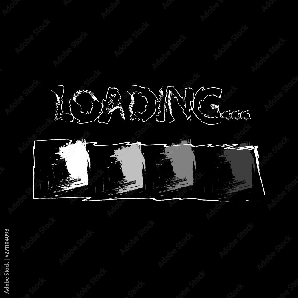 Poster load icon vector. system update. loading vector. loading bar icon. vector illustration.