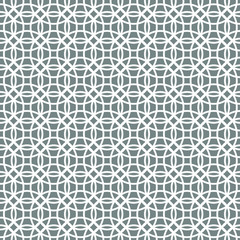 seamless geometric background of intersecting circles white on grey background