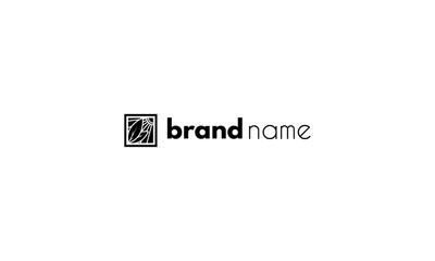 Farm abstract gorizontal black vector logo design