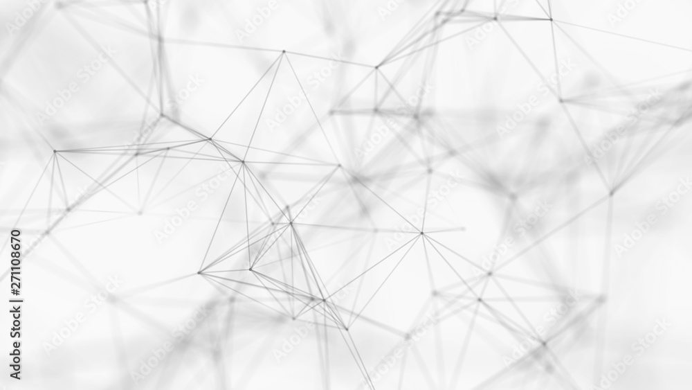 Poster abstract white digital background. big data visualization. science background. big data complex with