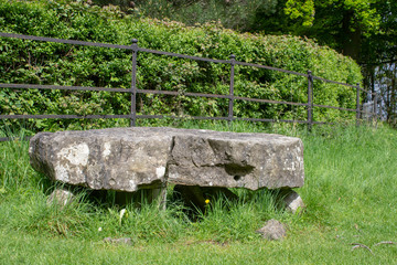 Knockmaree Dolmen in Phoenix Park, Dublin, Ireland. Dating from approx. 3000 BC it is the oldest...