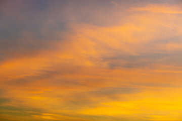 Obraz premium Sunset Yellow Sky