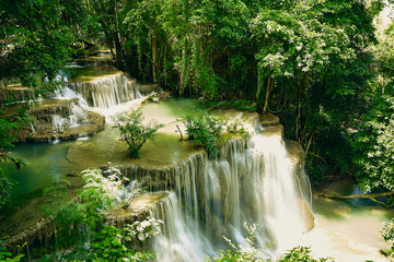 Huai Mae Khamin Waterfall in Thailand
