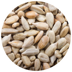 shelled seeds of sunflower background