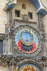 Fototapeta na wymiar Procession of the Apostles at Astronomical Clock Tower in Old Town Prague, Czech Republic