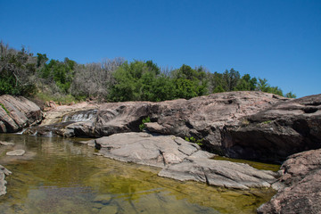 Colorado river in Inks Lake State Park, Texas