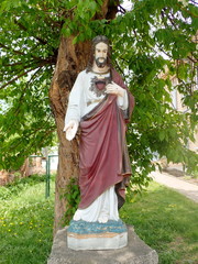 Obraz na płótnie Canvas Jesus' Sacred Heart statue