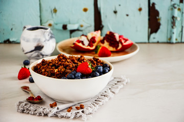 Healthy breakfast set