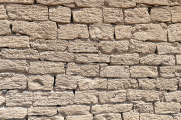 Background of ancient wall with masonry