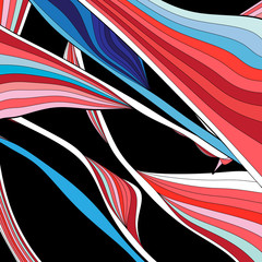 Abstract fantasy design color vector background