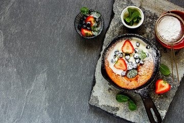 Homemade danish pancake