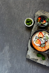 Homemade danish pancake