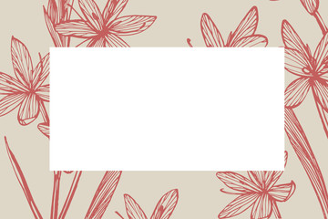 Collection of hand drawn flowers and plants. Botany. Set. Vintage flowers. Black and white illustration in the style of engravings.