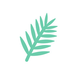 fern icon. Isolated vector illustration