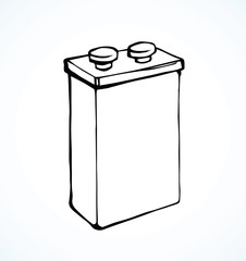 Battery. Vector drawing