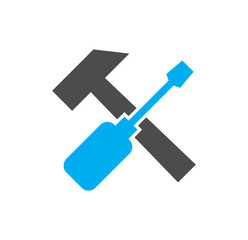 Service related icon on background for graphic and web design. Simple illustration. Internet concept symbol for website button or mobile app.