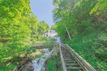 View from below Amicalola Falls