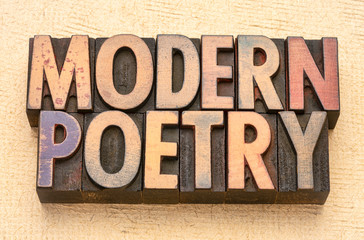 modern poetry in wood type