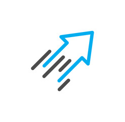 Performance icon on background for graphic and web design. Simple illustration. Internet concept symbol for website button or mobile app.