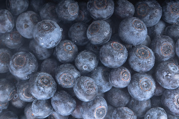 fresh raw blueberries background
