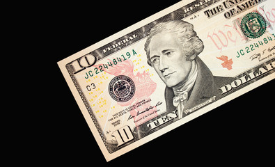 American dollars close up. Background from dollars