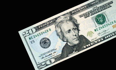 American dollars close up. Background from dollars