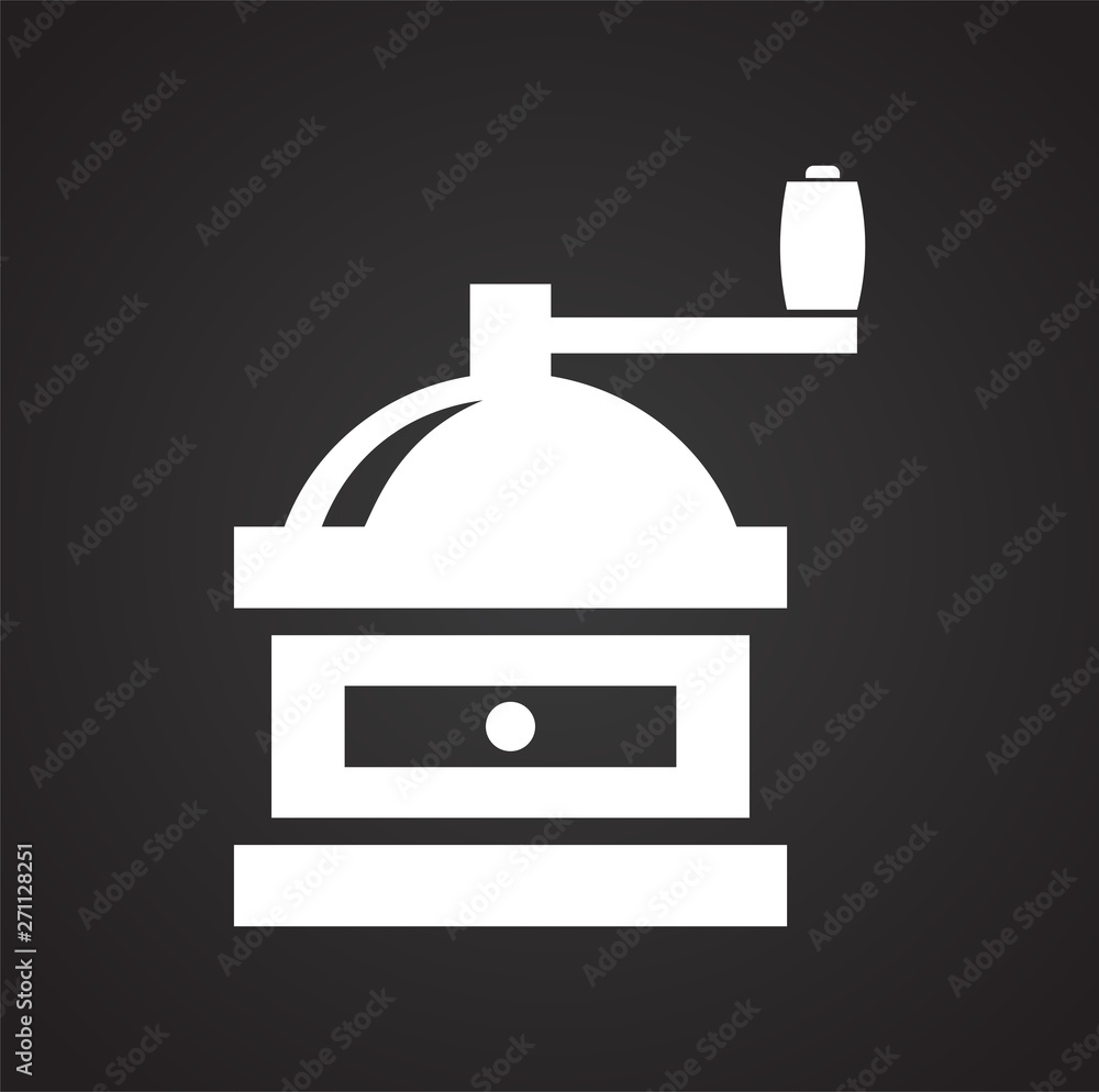 Poster coffe related icon on background for graphic and web design. simple illustration. internet concept s