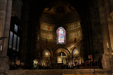 Altar area of the Cathedral of Strasbourg
