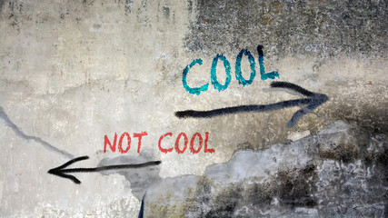 Wall Graffiti to Cool versus Uncool