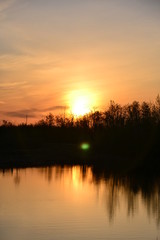 Obraz na płótnie Canvas Sunset at PylyPow